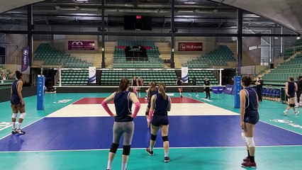 Images maritima: dernier entraînement des volleyeuses istréennes avant le Final Four
