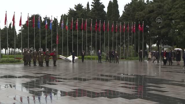 ÇANAKKALE - Çanakkale Kara Savaşlarının 106. yıl dönümünde şehitler anıldı