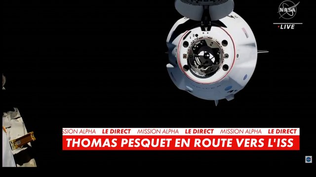 La capsule Crew Dragon procède à l'amarrage vers la Station Spatiale Internationale