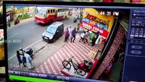 Bus driver save 2 year old boys life | bus driver alertness save young boys life