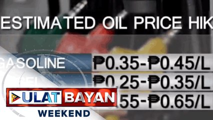 Oil price hike, ipatutupad sa susunod na linggo