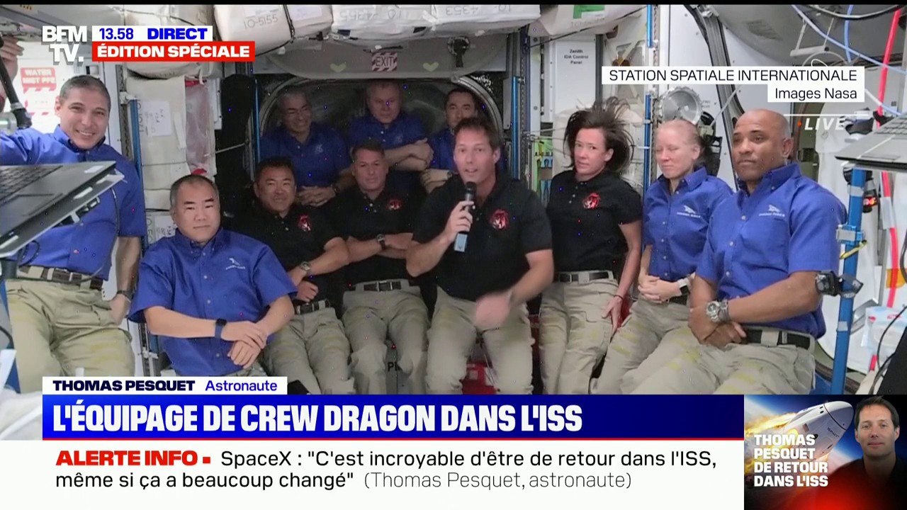 "Les choses ont beaucoup changé": les premiers mots de Thomas Pesquet à bord de l'ISS