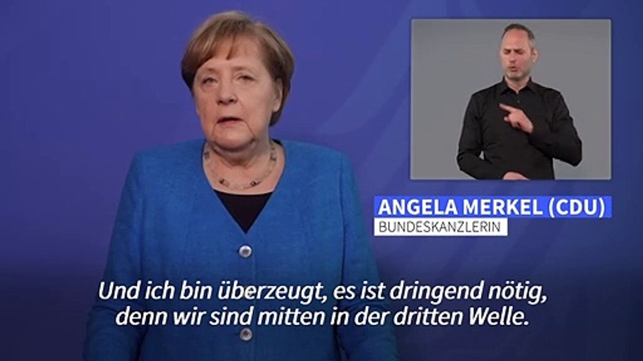 Merkel: Bundes-Notbremse ist 'Antwort auf Hilferufe'