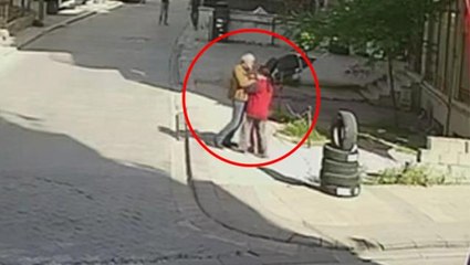 Kızını kaçırıp, eşine bıçak çeken kocayı gören esnaf ayağa kalktı