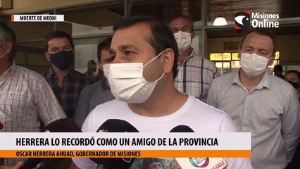 Herrera lo recordó como un amigo de la Provincia