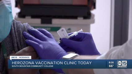 Herozona vaccination clinic at South Mountain Community College