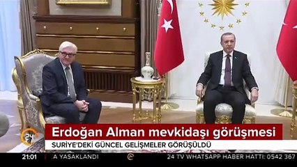 Cumhurbaşkanı Erdoğan Alman mevkidaşı ile görüştü
