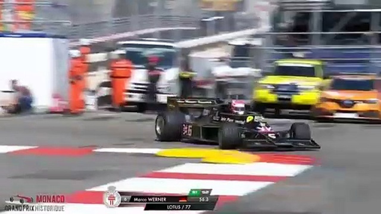 F1 Historic 2021 Monaco Lotus 77 Werner Natural Sound Lap
