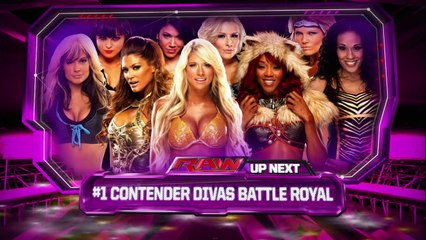 Kaitlyn Wins Battle Royal When She Was Not Supposed To - Raw Aug 20 2012