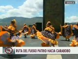 RUTA DEL FUEGO PATRIO | Antorcha Libertaria y Bolivariana rumbo a Carabobo llegó al estado Aragua