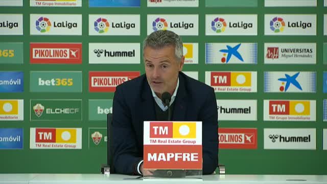 Paco López: No tengo defensa alguna en cuanto al partido que ha hecho el equipo