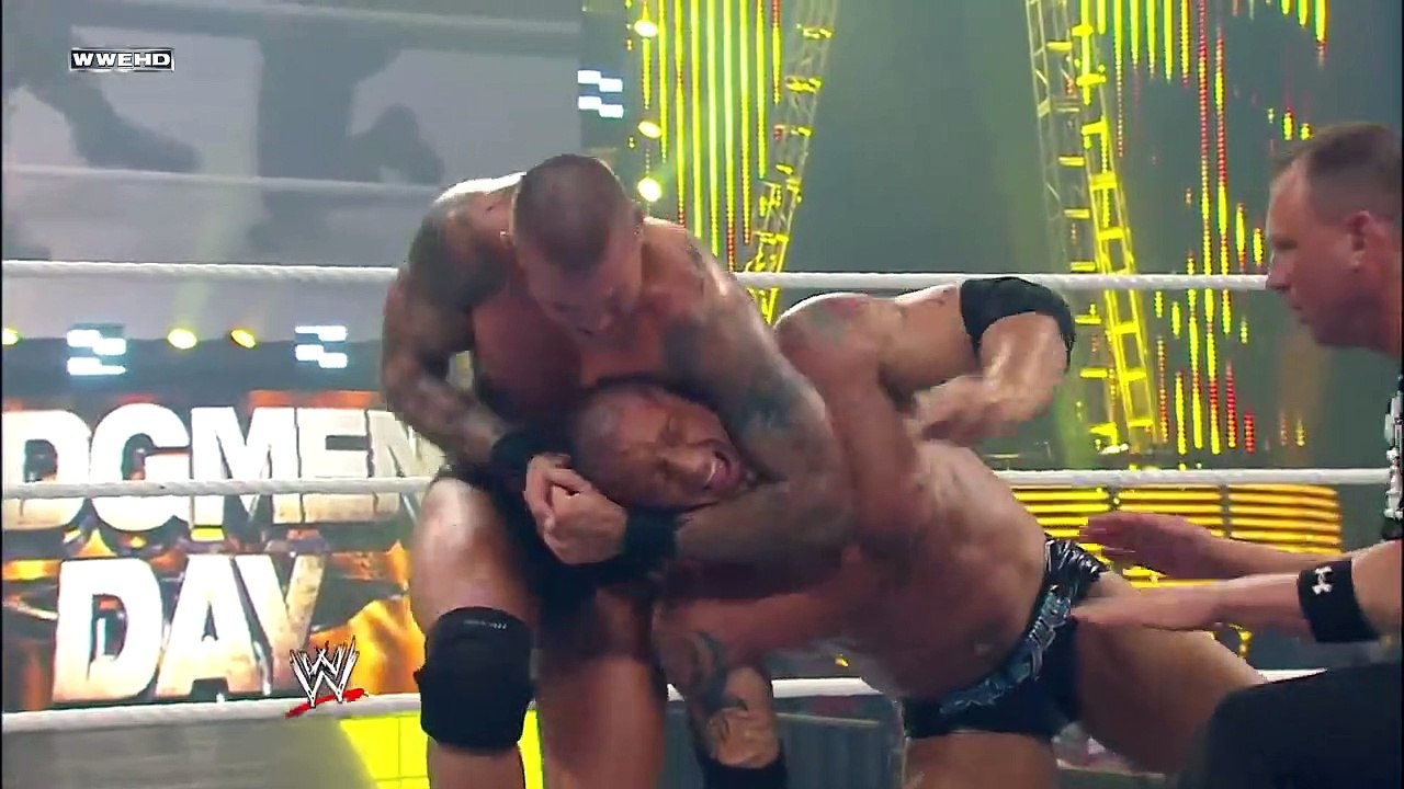 Randy Orton Vs Batista WWE Championship Match WWE Judgment Day 2009