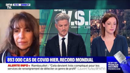 Plus de 893.000 cas de Covid en une journée : "ça nous dit que le virus continue de circuler très activement", Mylène Ogliastro - 24/04