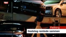 Togkollision | Godstog ramlede sammen | Padborg | Aabenraa | 01-12-2013 | TV SYD @ TV2 Danmark