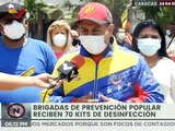 Caracas | Fortalecen Brigadas de Prevención Popular con la entrega de 70 kits de desinfección