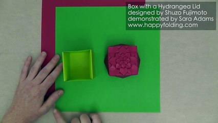 Mother'S Day Origami Tutorial: Hydrangea Box (Shuzo Fujimoto)