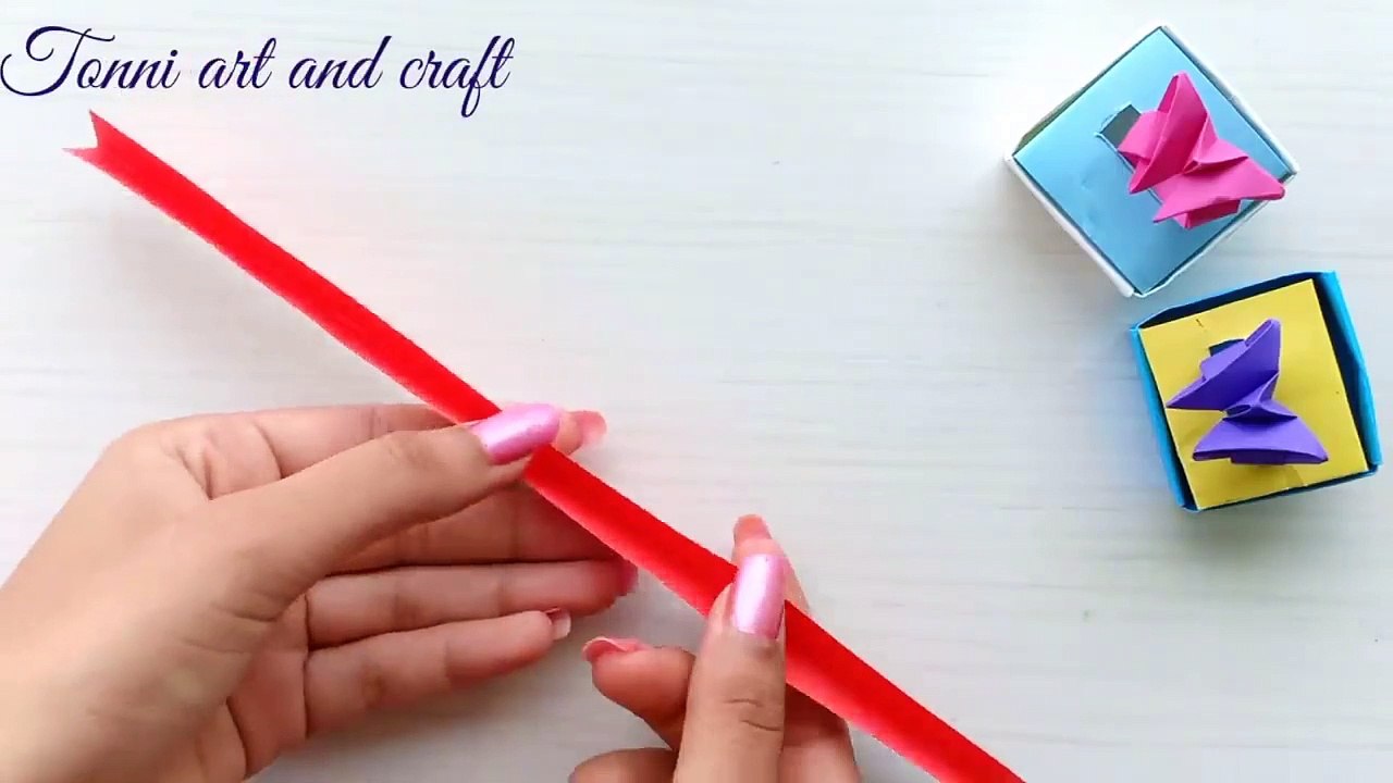 How To Make Beautiful Butterfly Ring /  How To Make Paper Things /Diy Paper Ring / Paper Craft Ideas