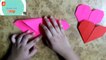 Origami Heart. Paper Heart. How To Make Paper Heart. Paper Heart Craft. How To Make Heart With Paper