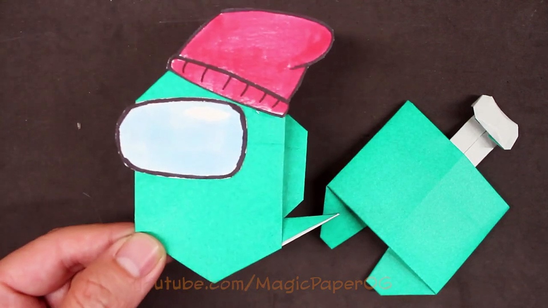 ⁣Origami Ghost Among Us Step By Step || Origami Among Us Halloween