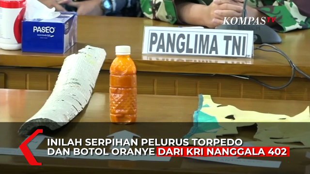 Inilah Serpihan Pelurus Torpedo dan Botol Oranye yang Diduga dari KRI Nanggala 402