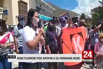 Kenji Fujimori pide respaldar a su hermana Keiko para “defender el modelo económico”