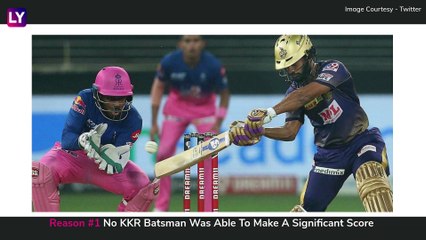 Rajasthan vs Kolkata IPL 2021: 3 Reasons Why Kolkata Lost