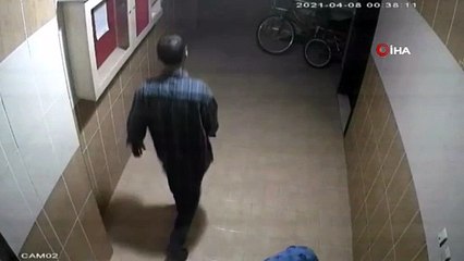 Kömür sobası hırsızları kamerada