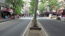 Diyarbakır sokakları kısıtlamanın 3'üncü gününde de boş kaldı