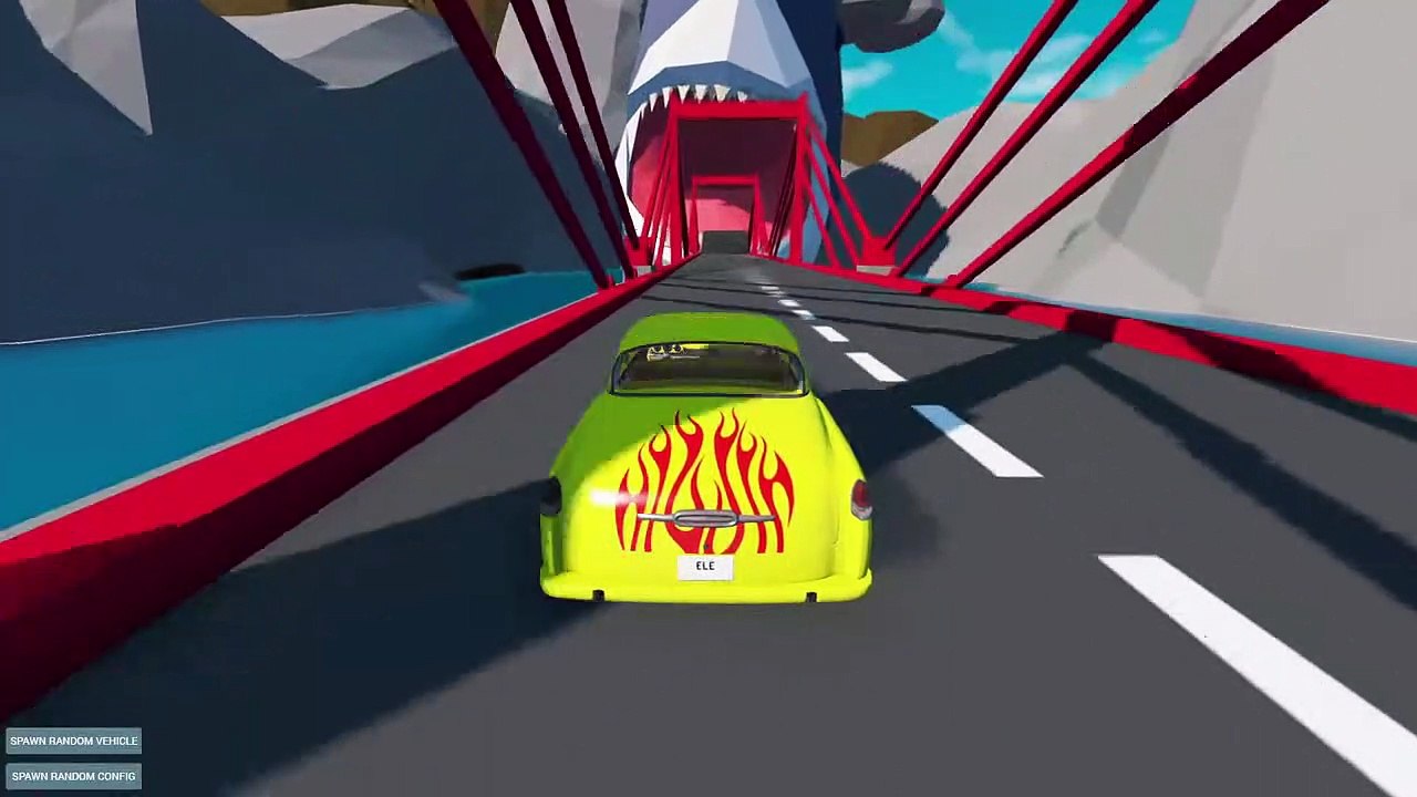 Shark Jump & Cartoon Map #2 | Game Crashing | Beamng Drive Gameplay #72 | Live Stream