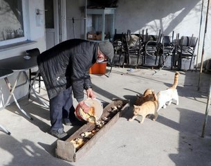 PANDEMİDE KAPANAN KAHVEHANESİNİ SOKAK HAYVANLARINA AÇTI