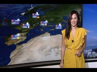 نشرة  الطقس الصباحية  23-08-2018 مع  دارين شاهين
