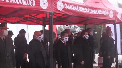 Çanakkale Kara Savaşlarının 106. yılı dolayısıyla 57. Alay'ın temsili sancağının devir teslim töreni yapıldı