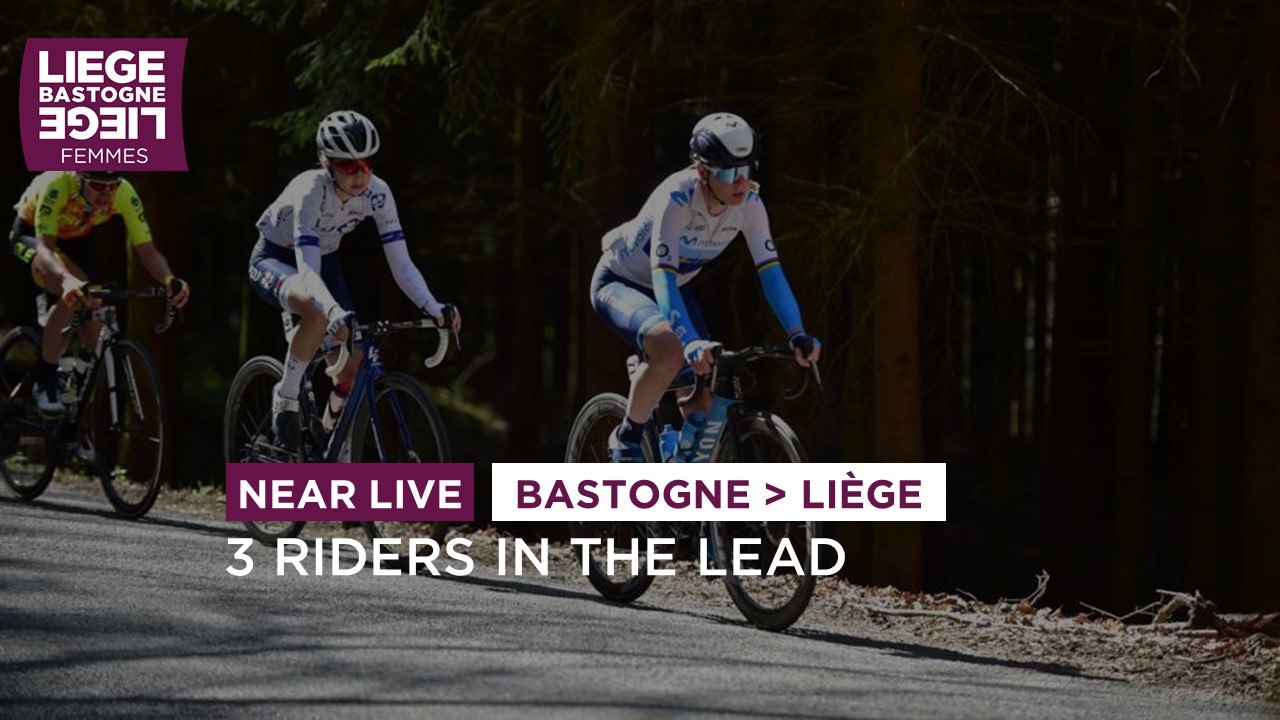 Liège Bastogne Liège Femmes 2021 - 3 riders in the lead