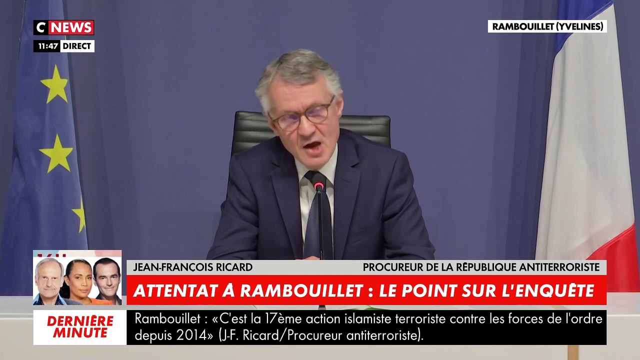 Attaque de Rambouillet : Procureur : "L'agresseur a écouté des chants religieux avant d'attaquer la policière et a crié "Allah Akbar" en portant deux coups de couteau, un l'abdomen et un à la gorge"