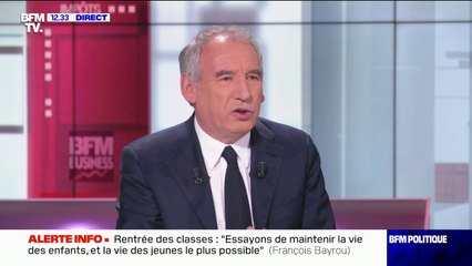 Rouvrir les écoles ? François Bayrou soutient "l'orientation du gouvernement"