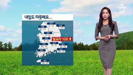 [날씨]내일도 전국 따뜻…대기 건조, 강한 자외선 유의
