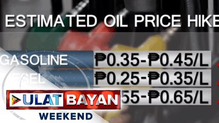 25 to 45 centavos increase sa produktong petrolyo, asahan na ngayong linggo