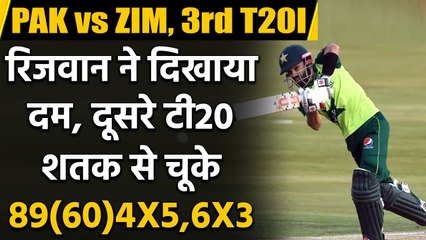 PAK vs ZIM, 3rd T20I: Rizwan, Babar help Pakistan put on 164-run target | Oneindia Sports