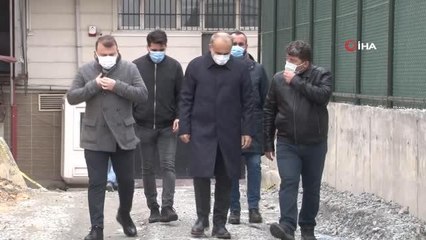 Başkan Baltacı 4 kişinin öldüğü yanan depoda incelemelerde bulundu