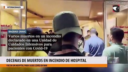 Decenas de muertos en incendio de hospital de Irak