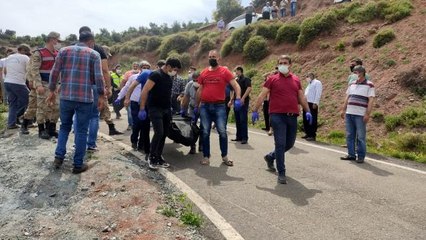 Son dakika! Uçuruma yuvarlanan traktörün sürücüsü öldü