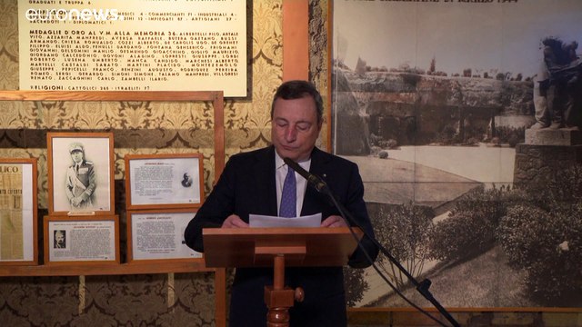 25 aprile, Draghi: Non tutti gli italiani brava gente, non scegliere è immorale
