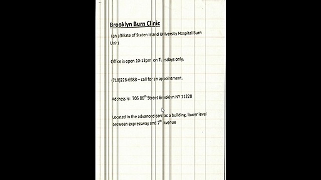 Brooklyn burn clinic