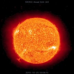 swirling mass of particles on sun