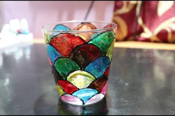 Colourful Glass Painting | Glass Painting Ideas | Art and Crafts #3