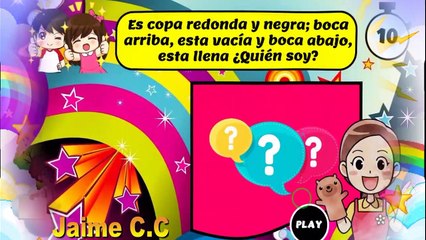 ADIVINANZA  PREGUNTAS DE LA LETRA S juego interactivo