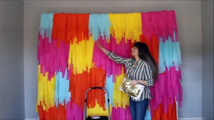 Colorful Streamer Backdrop Diy | How To