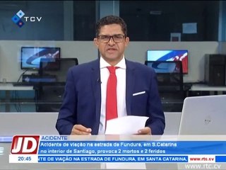 Acidente de viação na estrada de Fundura em Santa Catarina Santiago
