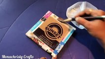 How To Make Wood Finish Wall Decor From Cardboard | Diy Flower Vase From Cardboard