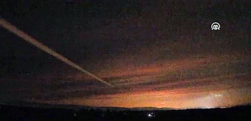 Meteorun düşme anı işte böyle görüntülendi
